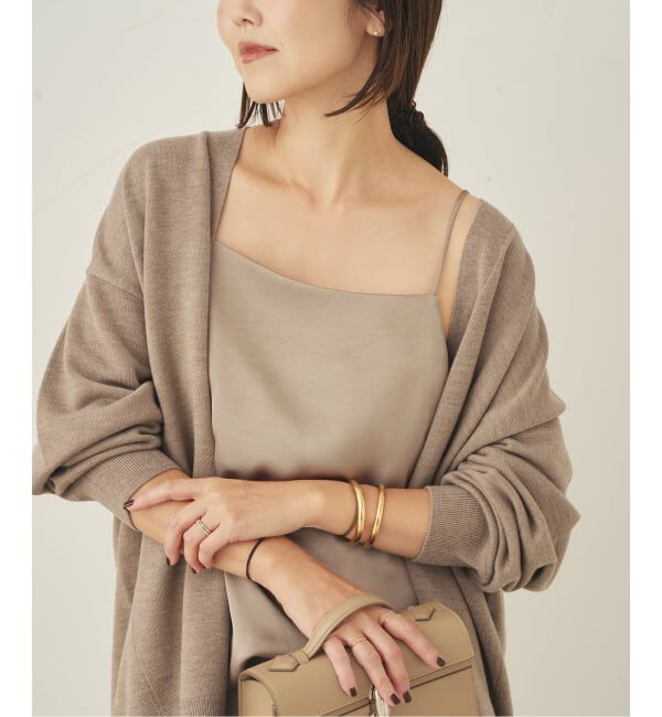 Plage「double satin キャミソール」|キャミソール|ブラウン D