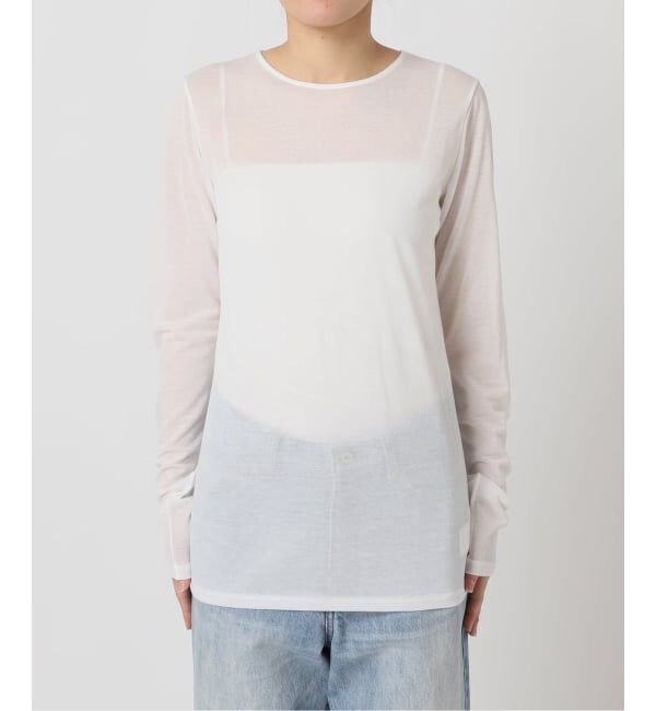 Plage「《追加》CO NY Sheer ロンT」|Tシャツ・カットソー|