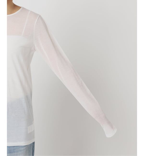 Plage「《追加》CO NY Sheer ロンT」|Tシャツ・カットソー|