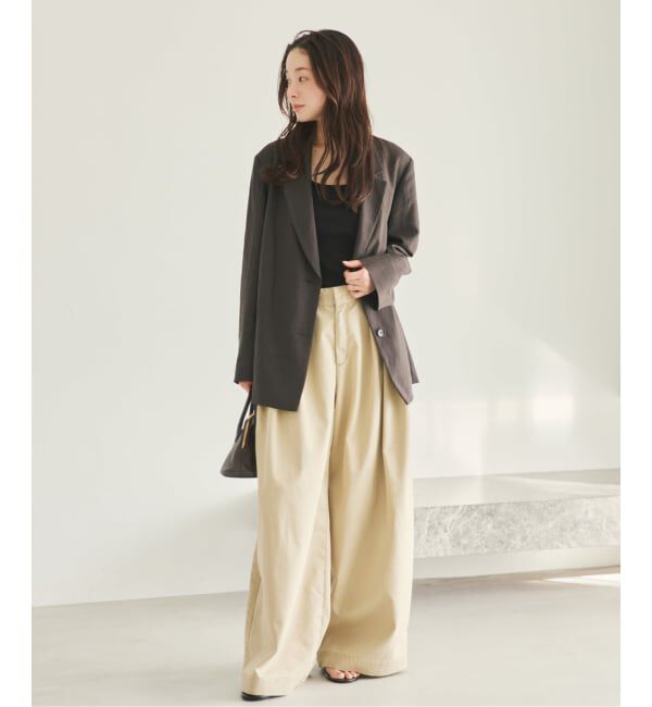 Plage「《予約》sandy linen 混 ジャケット」|テーラードジャケット|