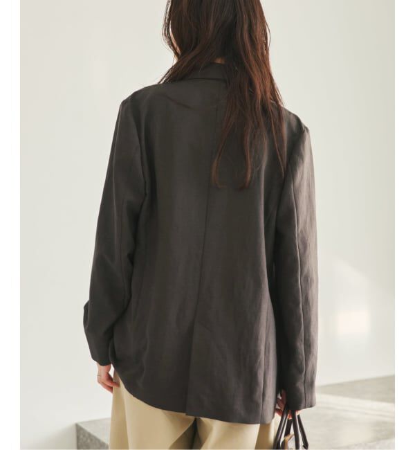 Plage「《予約》sandy linen 混 ジャケット」|テーラードジャケット|