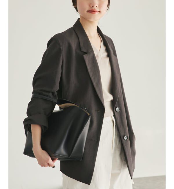 Plage「《予約》sandy linen 混 ジャケット」|テーラードジャケット|