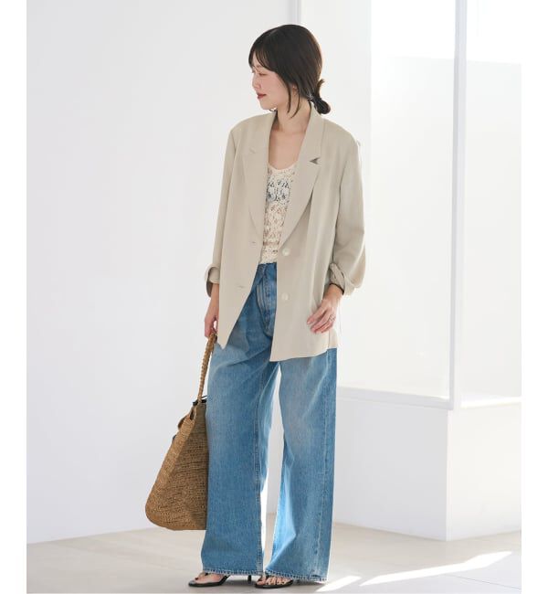 Plage「《予約》sandy linen 混 ジャケット」|テーラードジャケット|