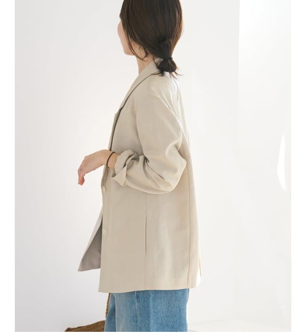 Plage「《予約》sandy linen 混 ジャケット」|テーラードジャケット|