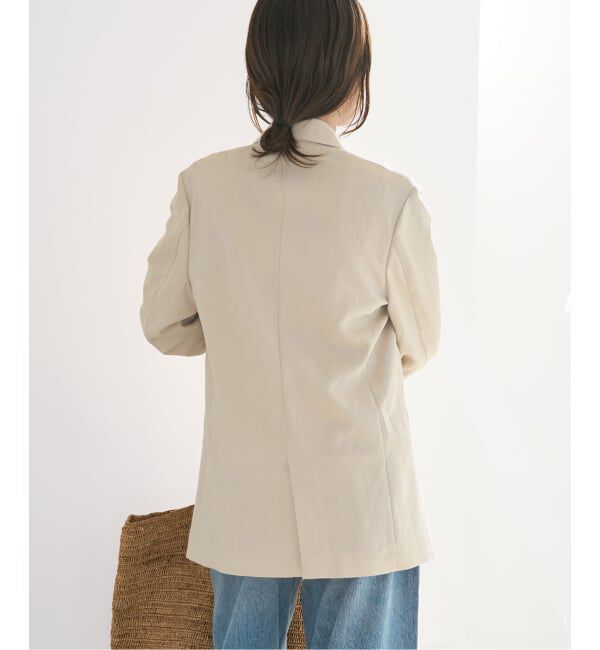 Plage「《予約》sandy linen 混 ジャケット」|テーラードジャケット|