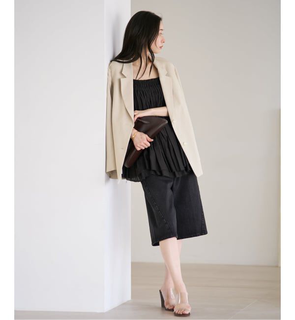 Plage「《予約》sandy linen 混 ジャケット」|テーラードジャケット|