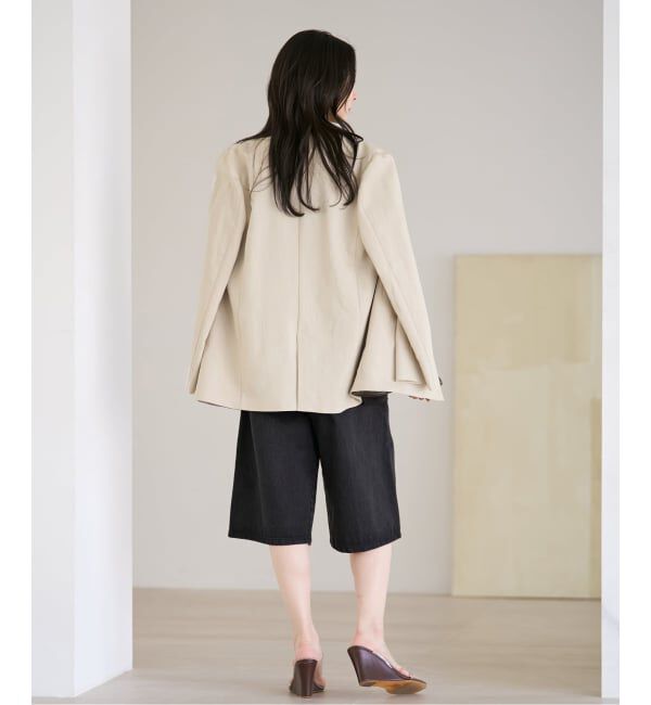 Plage「《予約》sandy linen 混 ジャケット」|テーラードジャケット|