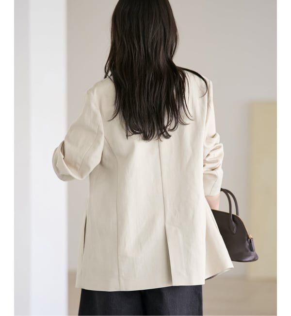 Plage「《予約》sandy linen 混 ジャケット」|テーラードジャケット|