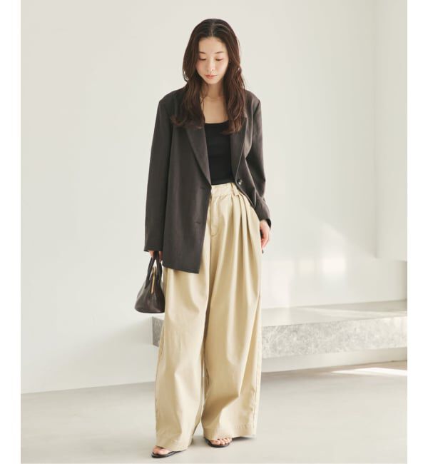 Plage「《予約》sandy linen 混 ジャケット」|テーラードジャケット|