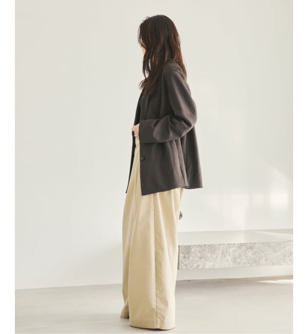 Plage「《予約》sandy linen 混 ジャケット」|テーラードジャケット|