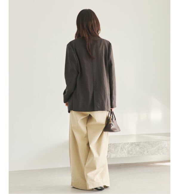 Plage「《予約》sandy linen 混 ジャケット」|テーラードジャケット|