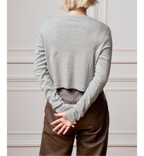 IENA LA BOUCLE「IENA LA BOUCLE シアーフライスロングスリーブTシャツ」|Tシャツ・カットソー|