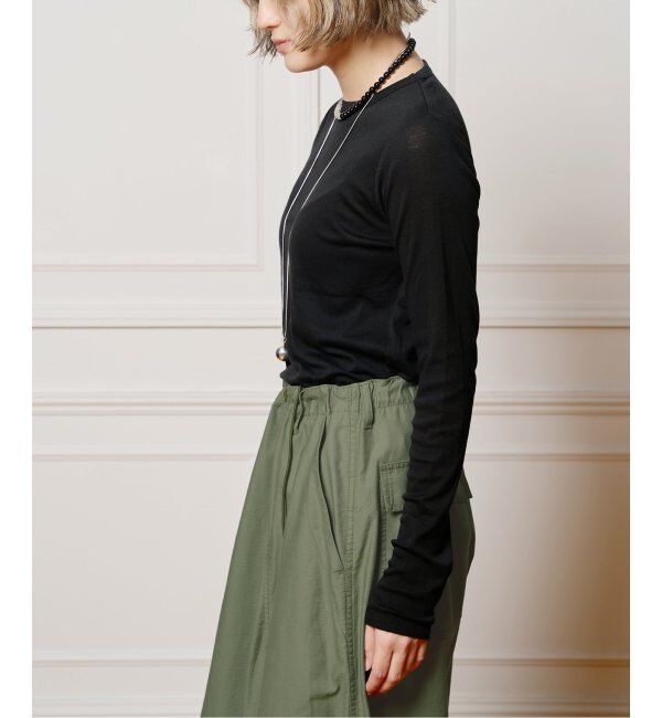 IENA LA BOUCLE「IENA LA BOUCLE シアーフライスロングスリーブTシャツ」|Tシャツ・カットソー|