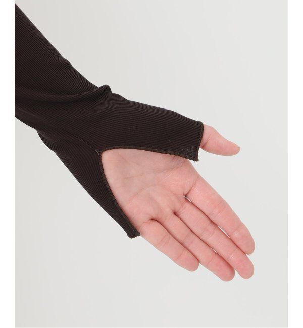 IENA LA BOUCLE「IENA LA BOUCLE ライトリブクルーネックカーディガン」|カーディガン|