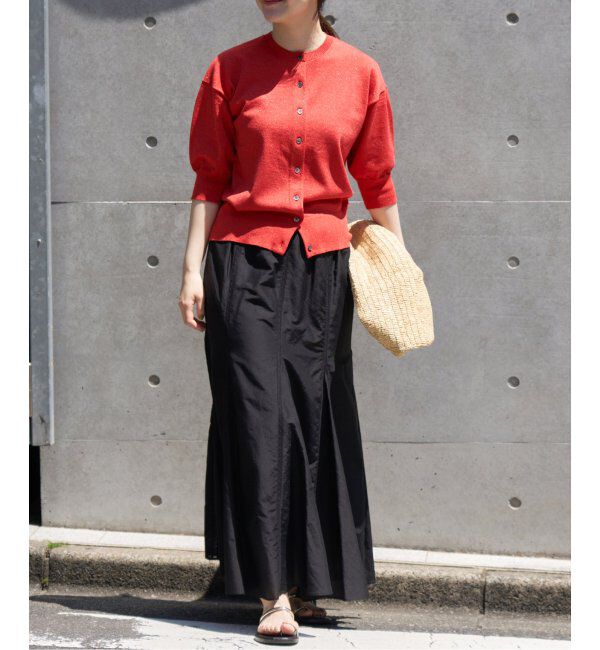 IENA「《追加》LEVITAクルーカーディガン」|カーディガン|