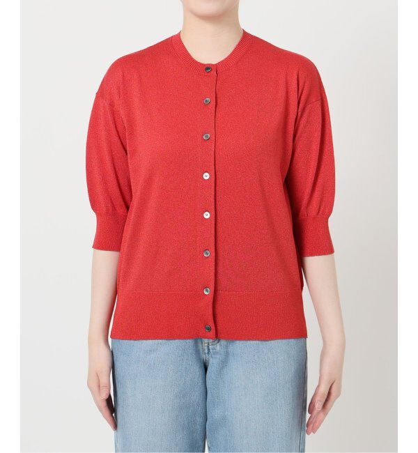 IENA「《追加》LEVITAクルーカーディガン」|カーディガン|