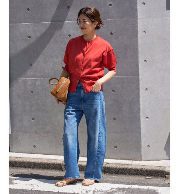 IENA「《追加》LEVITAクルーカーディガン」|カーディガン|