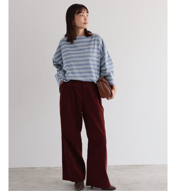 SLOBE IENA「《追加》ビックボーダープルオーバー」|Tシャツ・カットソー|