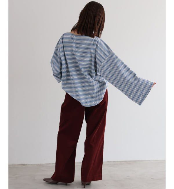 SLOBE IENA「《追加》ビックボーダープルオーバー」|Tシャツ・カットソー|