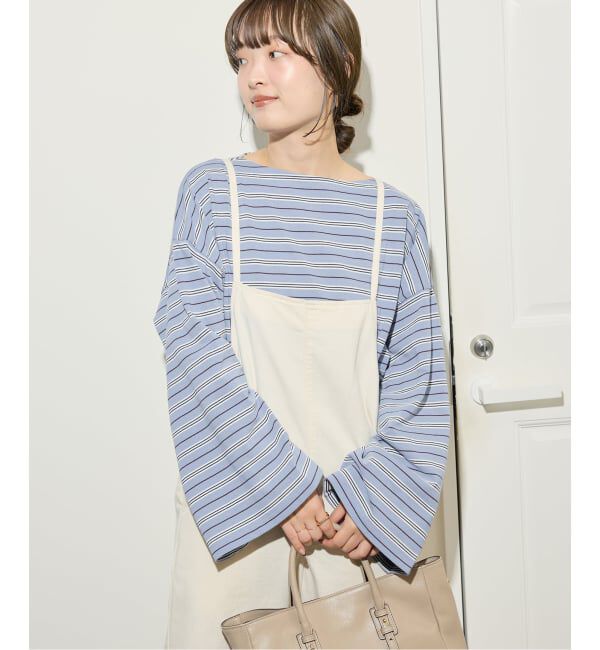 SLOBE IENA「《追加》ビックボーダープルオーバー」|Tシャツ・カットソー|