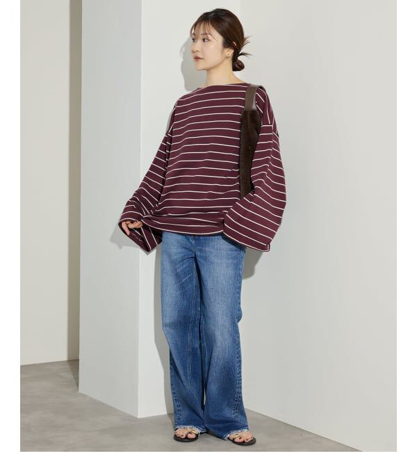 SLOBE IENA「《追加》ビックボーダープルオーバー」|Tシャツ・カットソー|