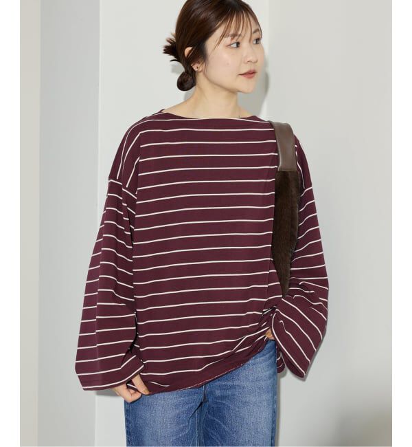 SLOBE IENA「《追加》ビックボーダープルオーバー」|Tシャツ・カットソー|