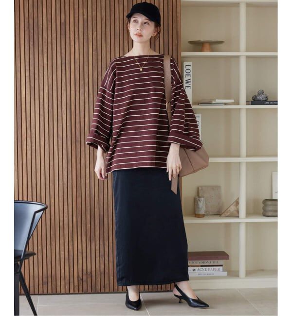 SLOBE IENA「《追加》ビックボーダープルオーバー」|Tシャツ・カットソー|