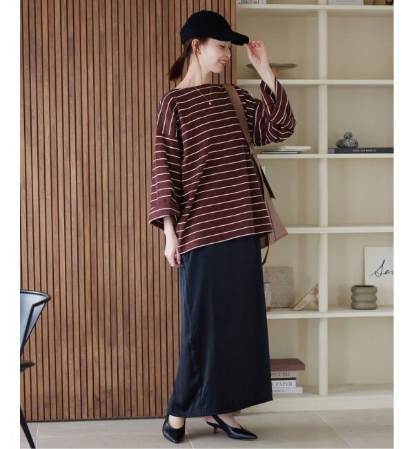 SLOBE IENA「《追加》ビックボーダープルオーバー」|Tシャツ・カットソー|