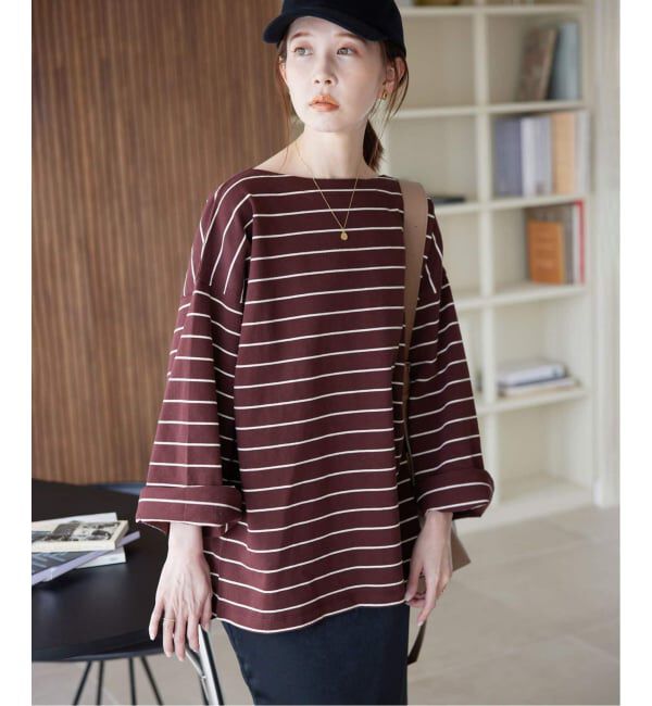 SLOBE IENA「《追加》ビックボーダープルオーバー」|Tシャツ・カットソー|