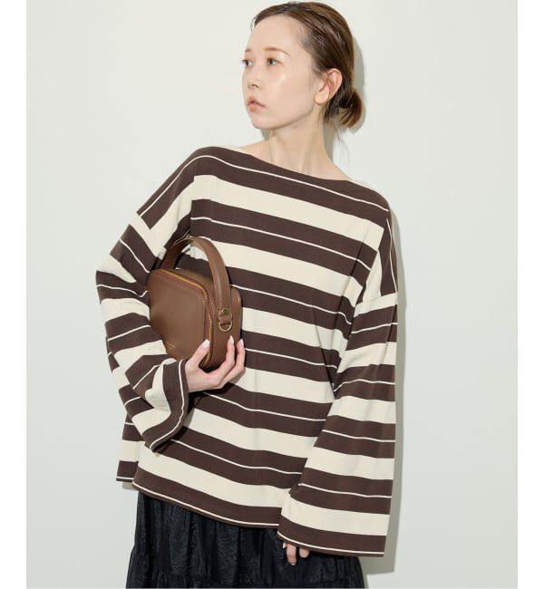 SLOBE IENA「《追加》ビックボーダープルオーバー」|Tシャツ・カットソー|