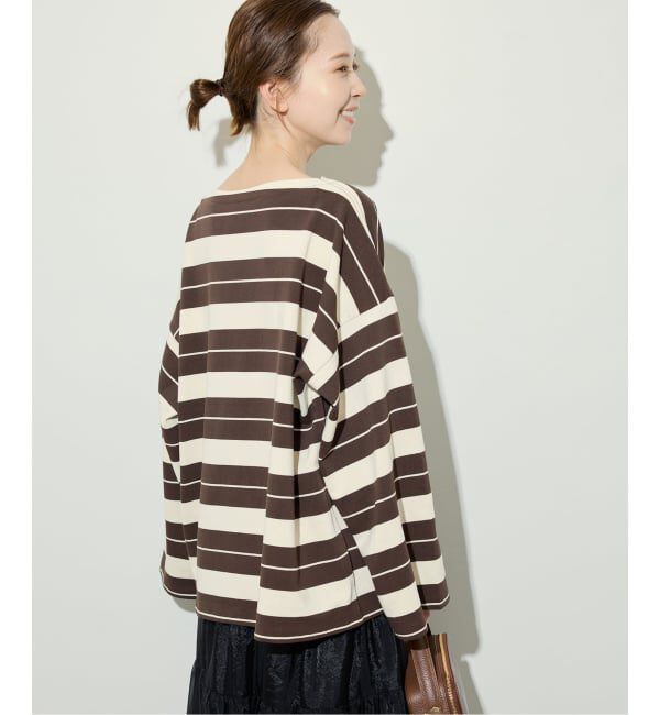 SLOBE IENA「《追加》ビックボーダープルオーバー」|Tシャツ・カットソー|