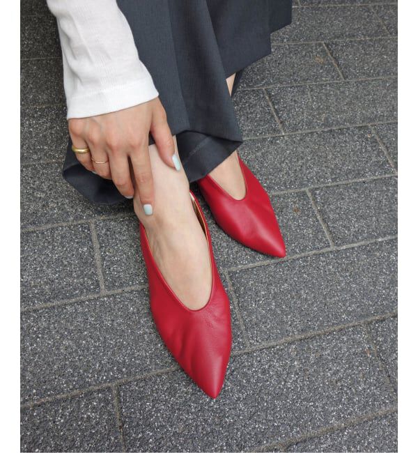 SLOBE IENA「《一部WEB限定/追加》BONITAS/ボニータス レザーポインテッドパンプス」|その他|