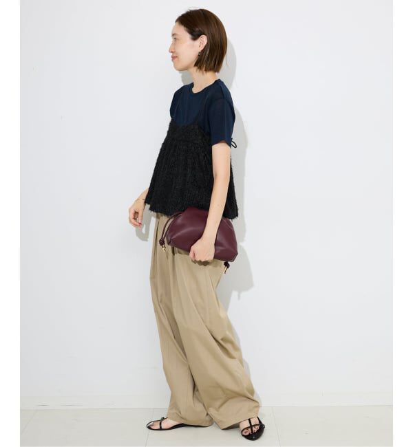 SLOBE IENA「シアーリボンキャミソール」|シャツ・ブラウス|