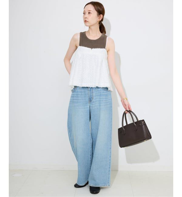 SLOBE IENA「シアーリボンキャミソール」|シャツ・ブラウス|