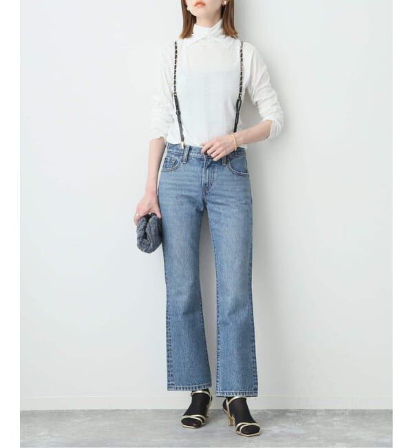 SLOBE IENA「《追加2》miller/ミラー SLOBE別注 SHEER RIB タートルネック」|Tシャツ・カットソー|