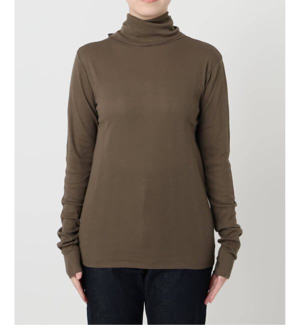 SLOBE IENA「《追加2》miller/ミラー SLOBE別注 SHEER RIB タートルネック」|Tシャツ・カットソー|