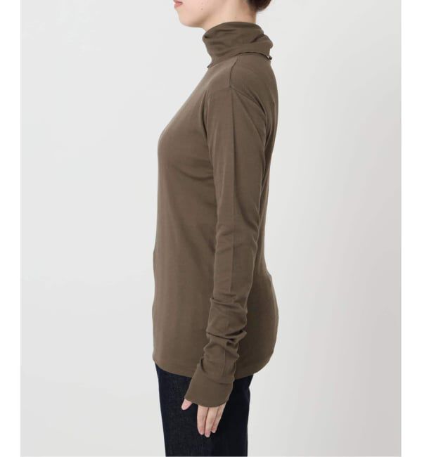 SLOBE IENA「《追加2》miller/ミラー SLOBE別注 SHEER RIB タートルネック」|Tシャツ・カットソー|