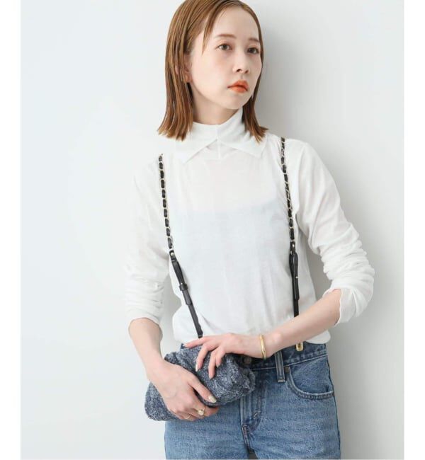 SLOBE IENA「《追加2》miller/ミラー SLOBE別注 SHEER RIB タートルネック」|Tシャツ・カットソー|