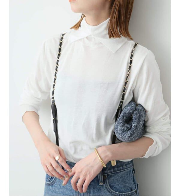 SLOBE IENA「《追加2》miller/ミラー SLOBE別注 SHEER RIB タートルネック」|Tシャツ・カットソー|