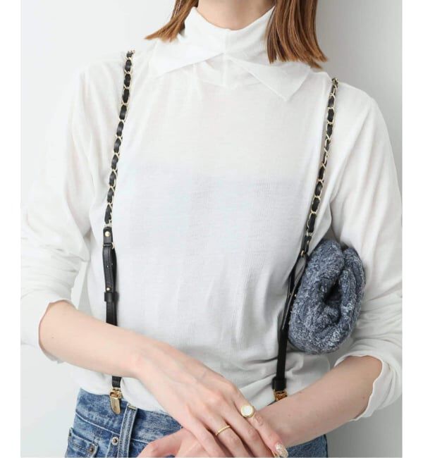 SLOBE IENA「《追加2》miller/ミラー SLOBE別注 SHEER RIB タートルネック」|Tシャツ・カットソー|