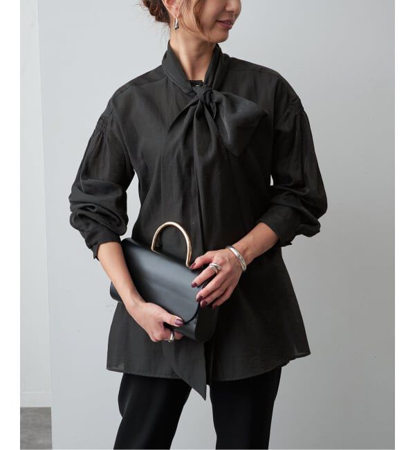 VERMEIL par iena「シャンブレーツイルボウブラウス」|シャツ・ブラウス|