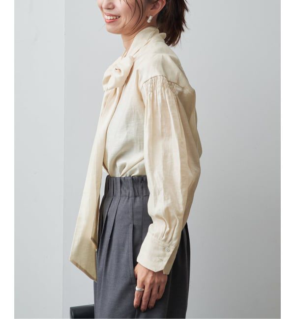 VERMEIL par iena「シャンブレーツイルボウブラウス」|シャツ・ブラウス|