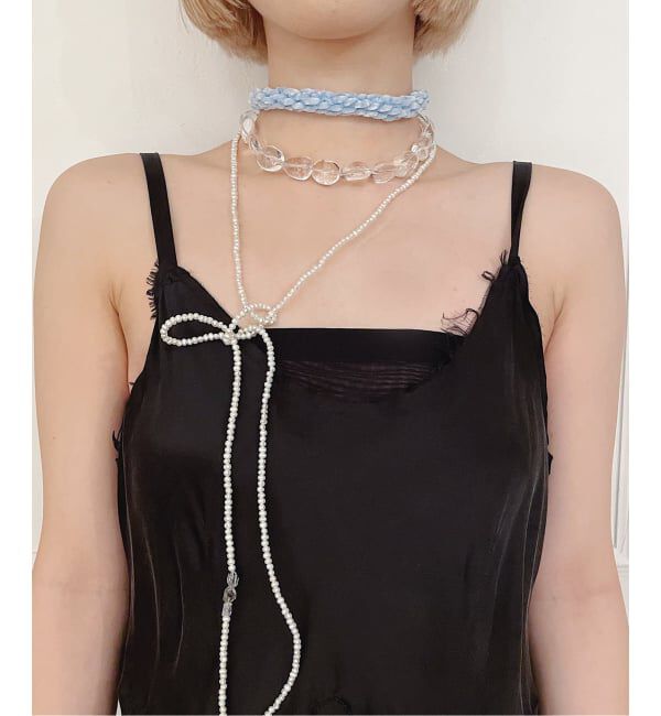 IENA LA BOUCLE「《追加》Y.A.Acc/ワイエーアク&times;LA BOUCLE別注 ロングパールネックレス」|ネックレス|