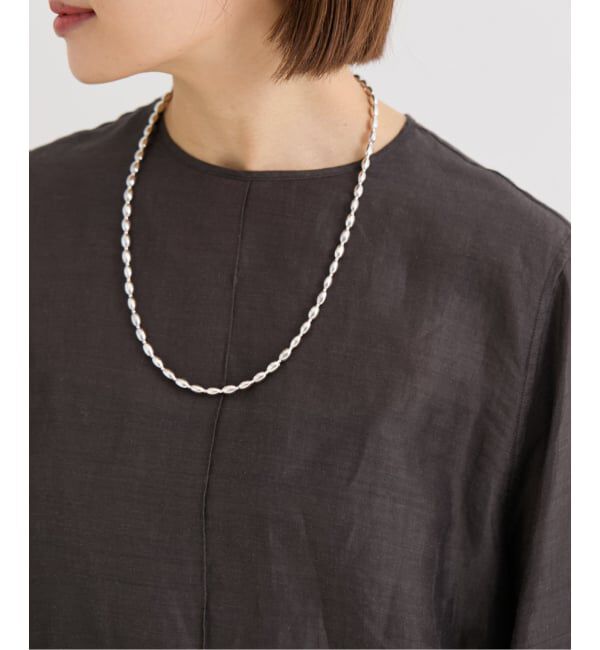 IENA「《予約》quip queint/クィップ クエイント seed long necklace 60cm ネックレス QU249」|ネックレス|シルバー