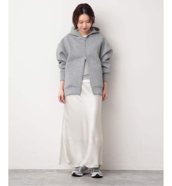 SLOBE IENA「《追加3》ボリュームジップアップフーディー」|パーカー|