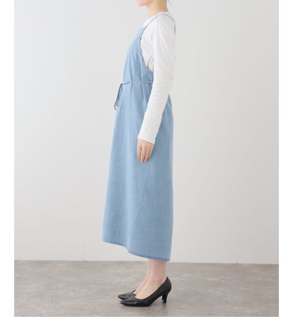 IENA「BASERANGE/ベースレンジ YUMI APRON DRESS ワンピース」|ワンピース|