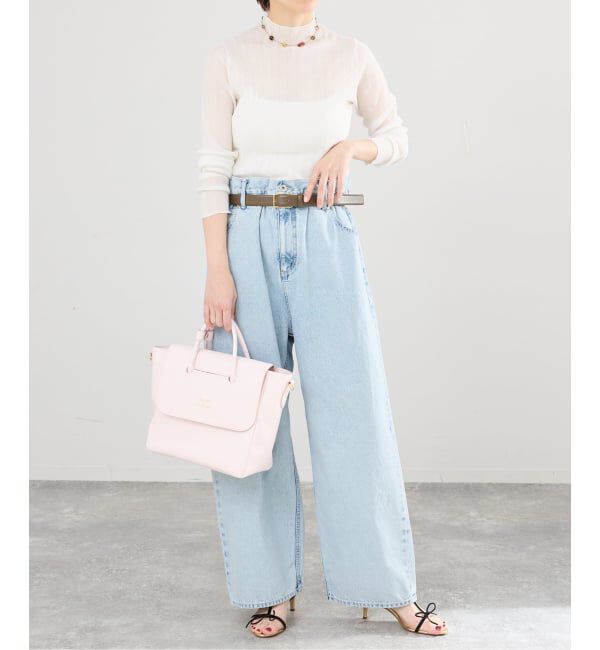 IENA「《予約》ブラウジングデニムパンツ」|デニム|