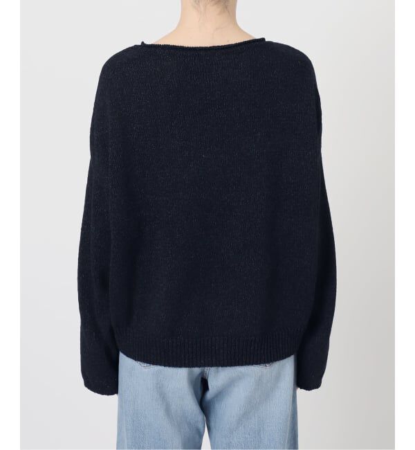 IENA「《予約》ミックスヤーン ワイドプルオーバー」|ニット・セーター|