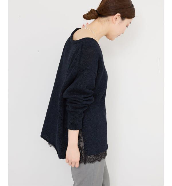 IENA「《予約》ミックスヤーン  2WAY Vカーディガン」|カーディガン|