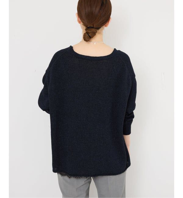 IENA「《予約》ミックスヤーン  2WAY Vカーディガン」|カーディガン|